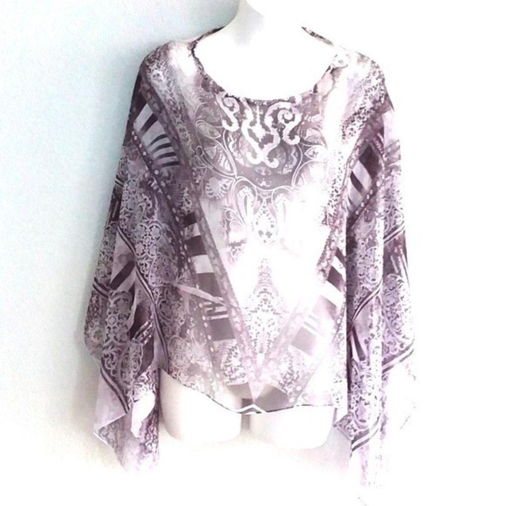 Style & Co woman’s scarf blouse wrap size large